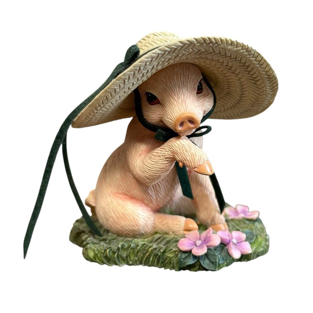 The Hamilton Collection Figurine Scarlet Pigs On Parade Collection